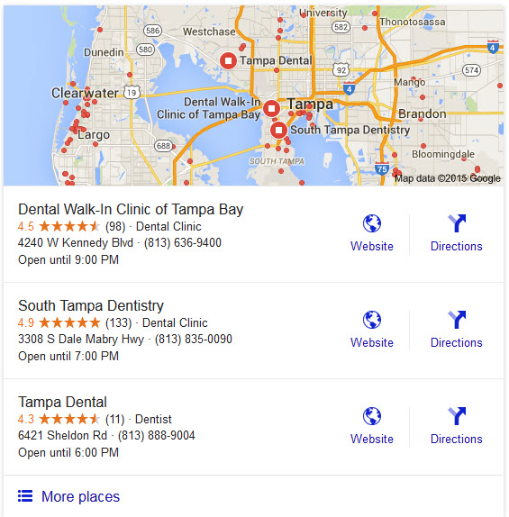 dentist local seo